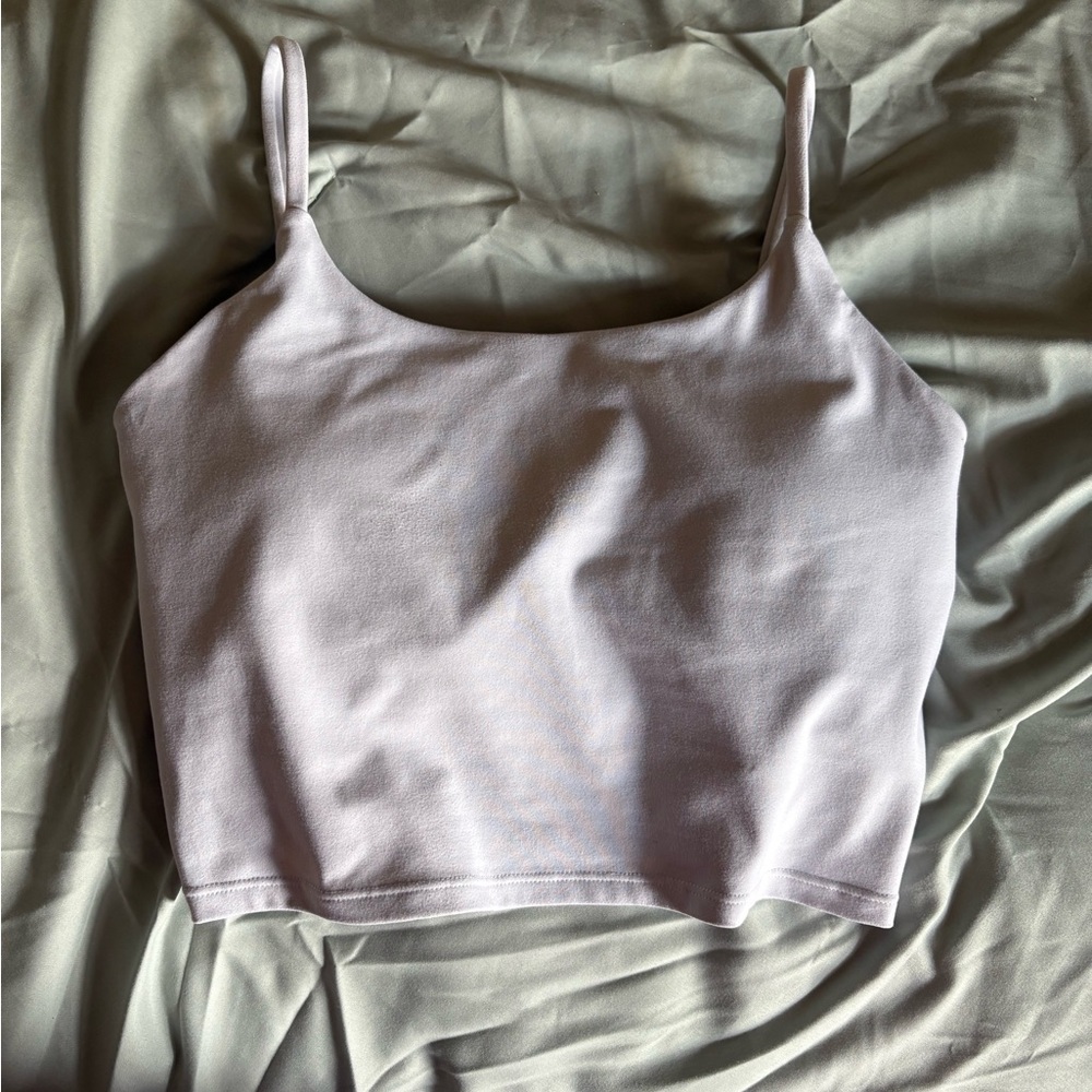 White Fitted Crop Camisole Top